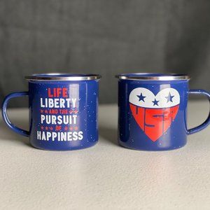 Patriotic Camping Mug Set of 2